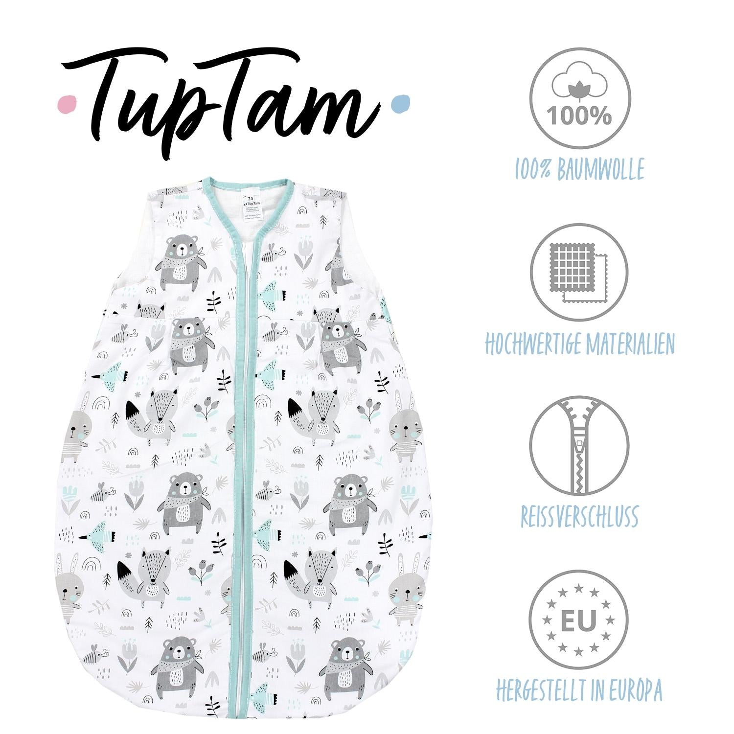 Kugelschlafsack ohne Ärmel 0.5 TOG