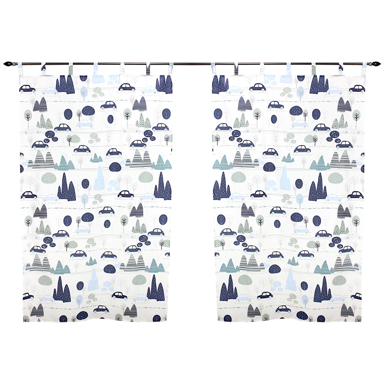 Vorhänge/Gardinen mit Schleifen 2er Set