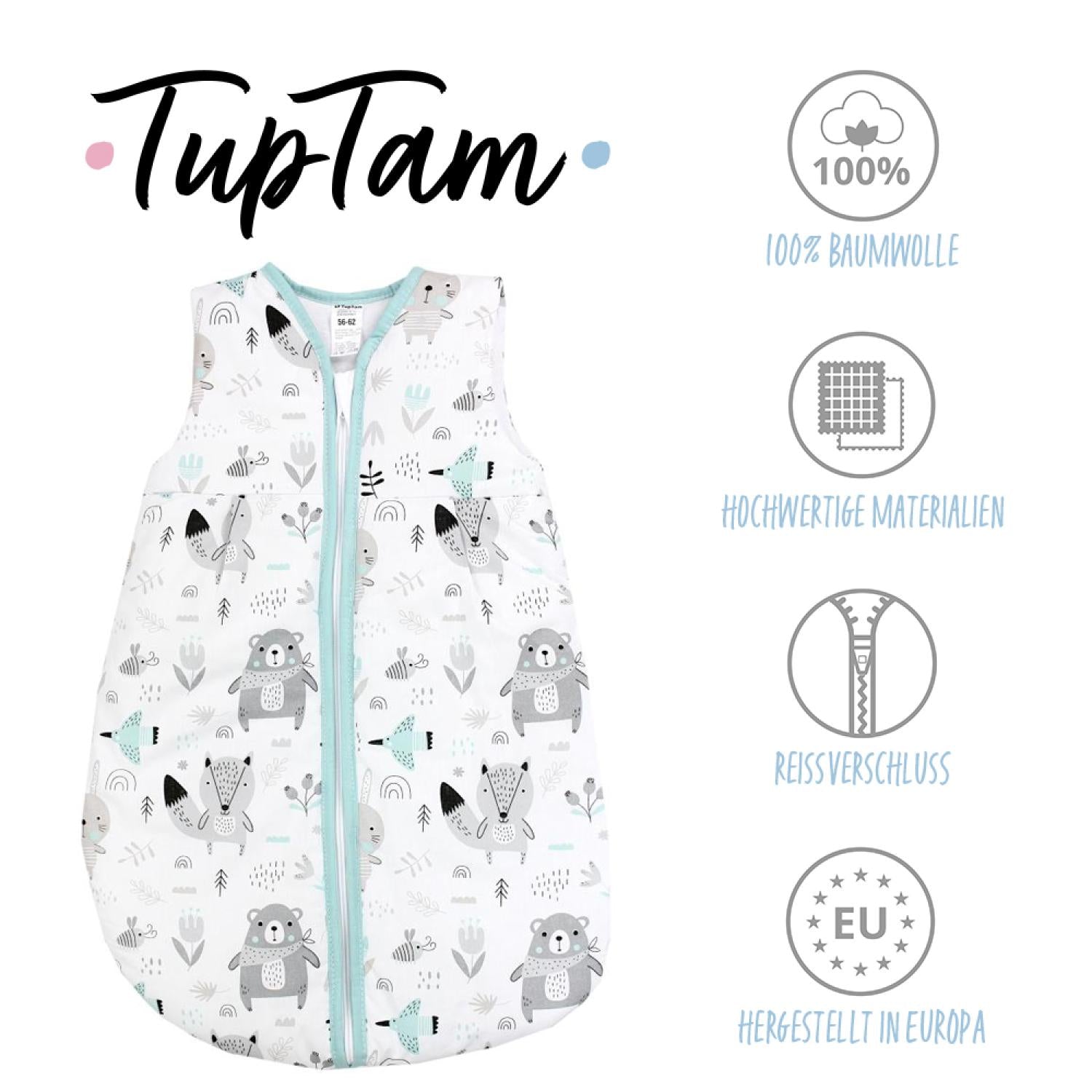 Kugelschlafsack ohne Ärmel 2,5 TOG