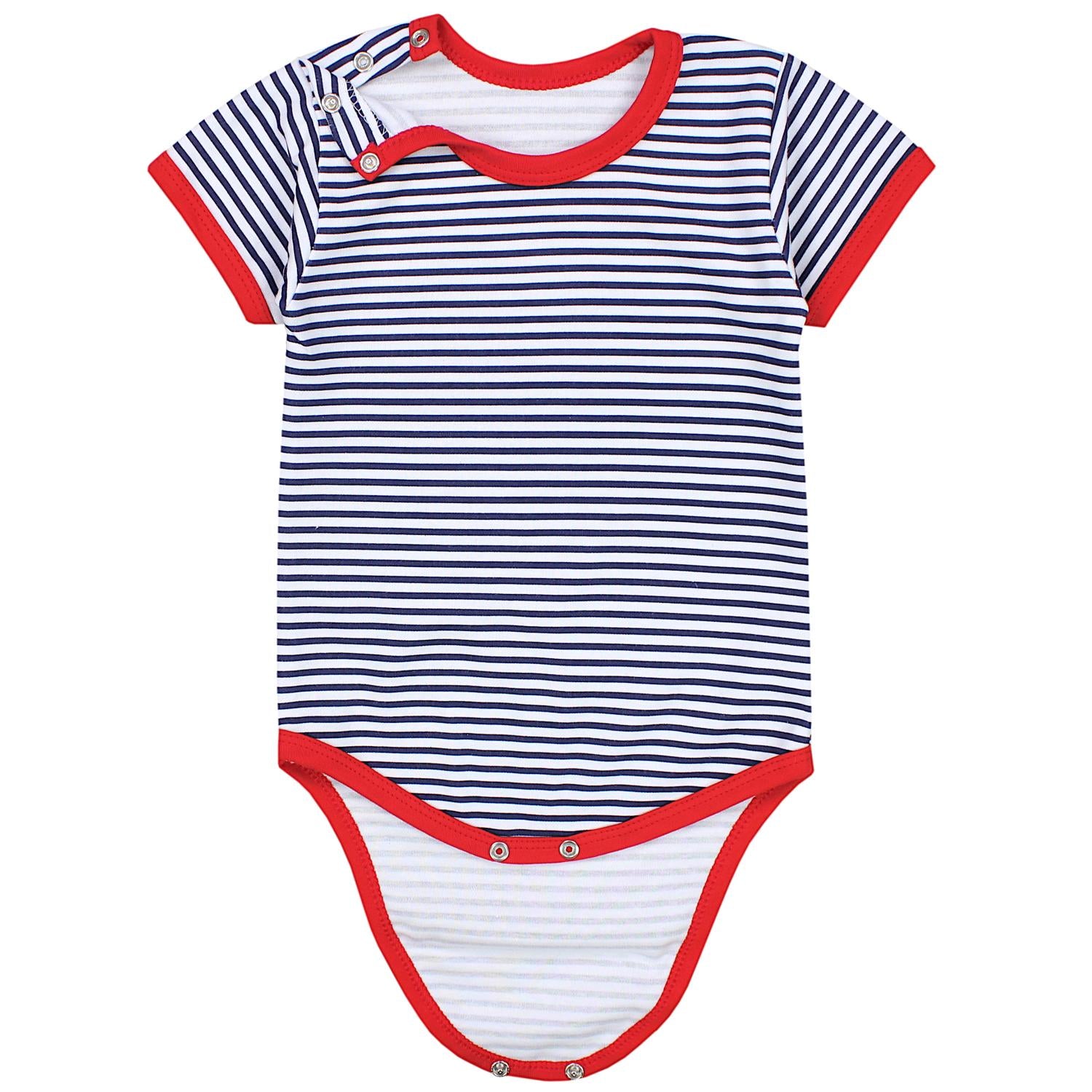 Baby Body Kurzarm Unifarben - 5er Set