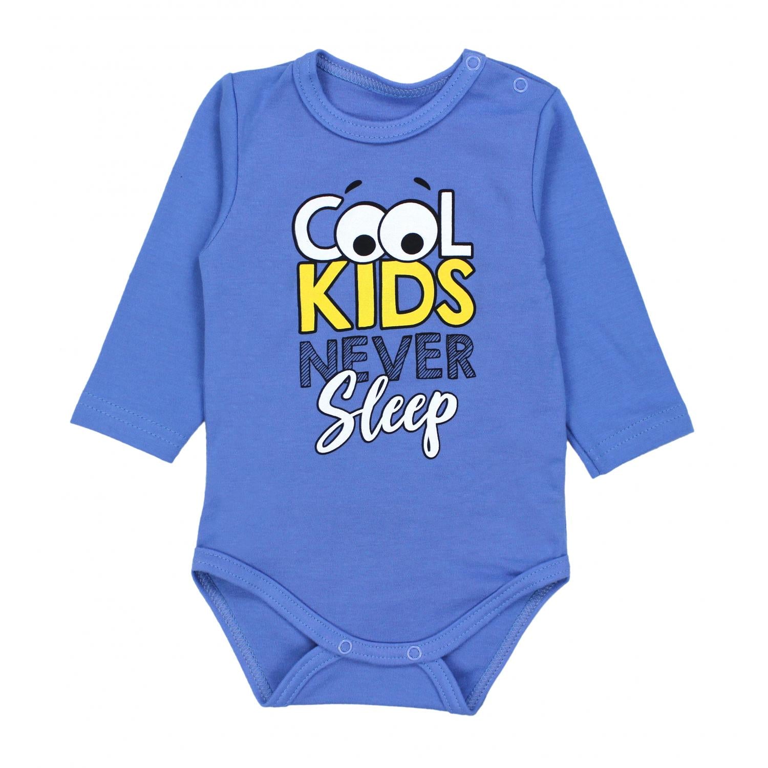 Langarm- Body mit Aufdruck - 5er Set