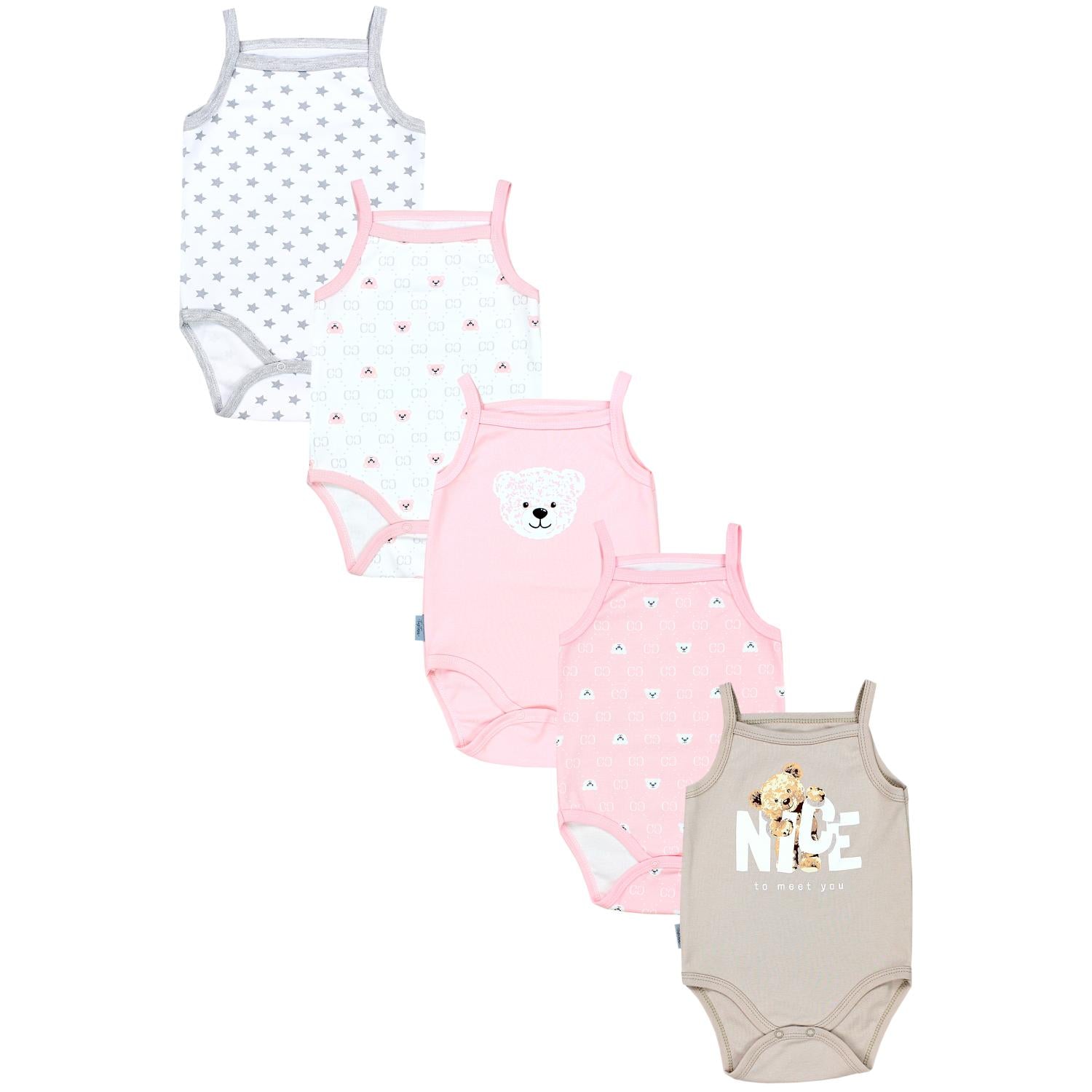 Baby Body Ärmellos - 5er Set