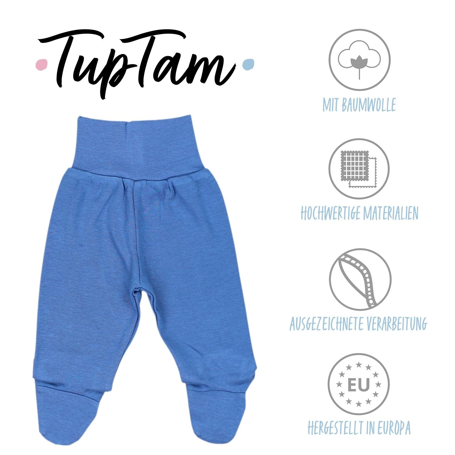 Baby Strampelhose mit Fuß - 3er Set