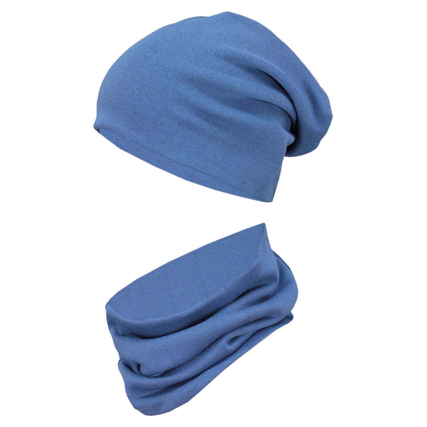 Kinder Beanie Mütze Schlauchschal Set