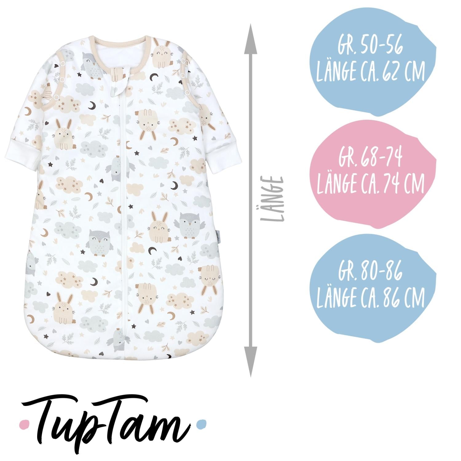 Schlafsack mit abnehmbaren Ärmeln 2.5 TOG