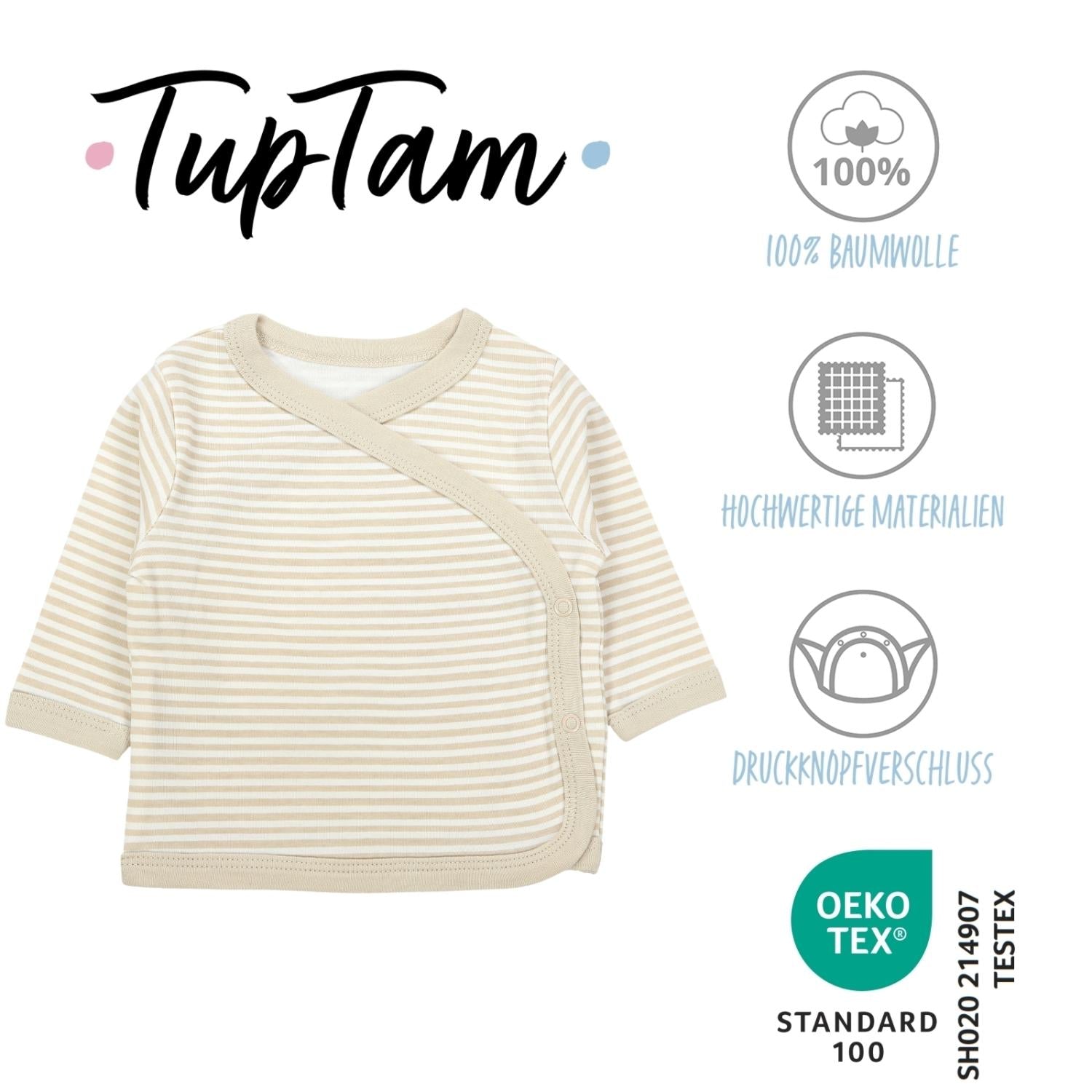 Langarm Wickelshirt - 5er Set