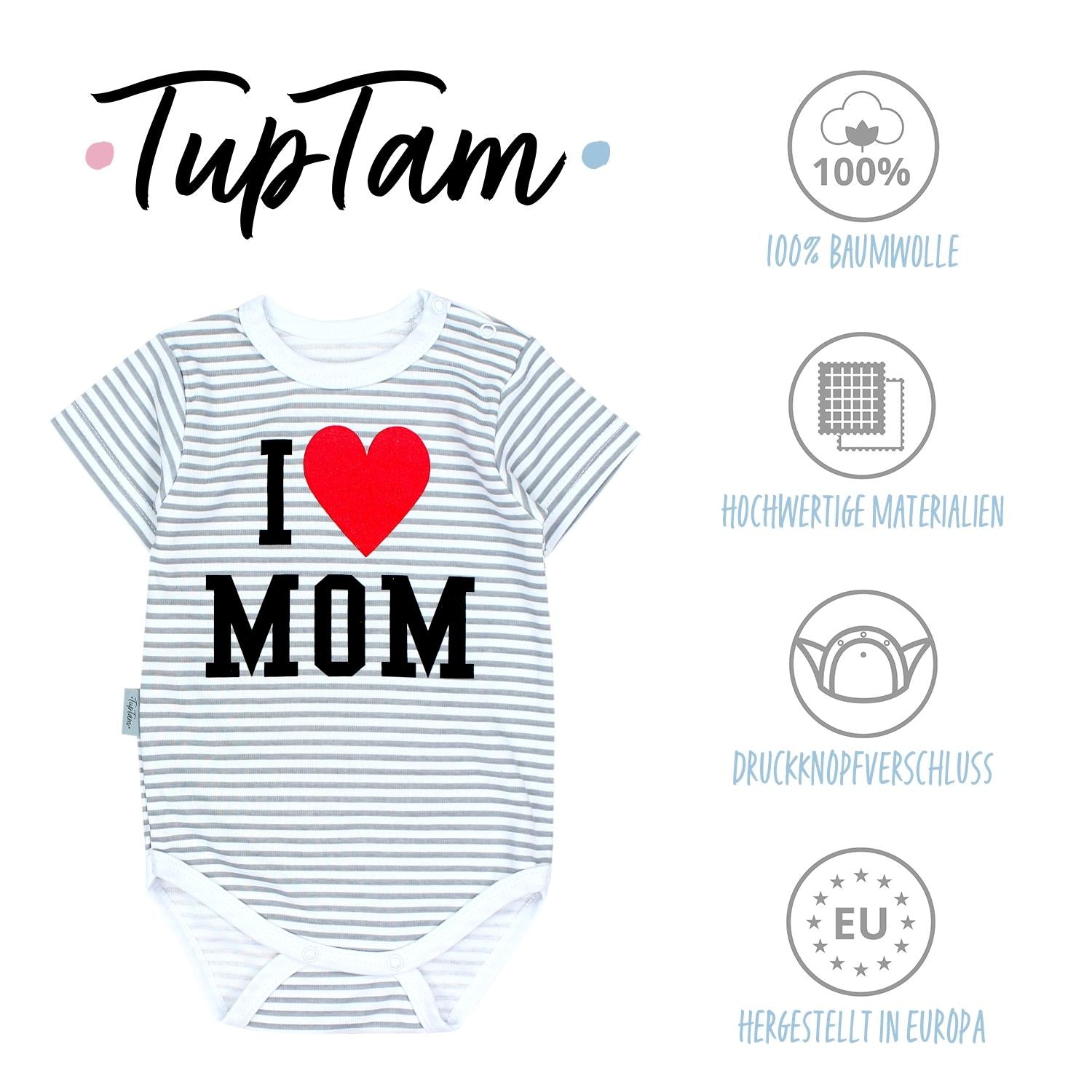 Baby Body Kurzarm mit Aufdruck -5er Set