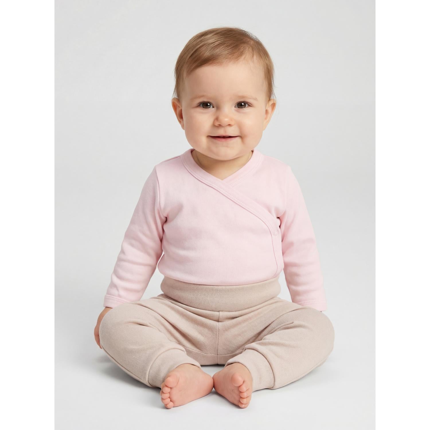 Langarm Wickelshirt- 5er Set