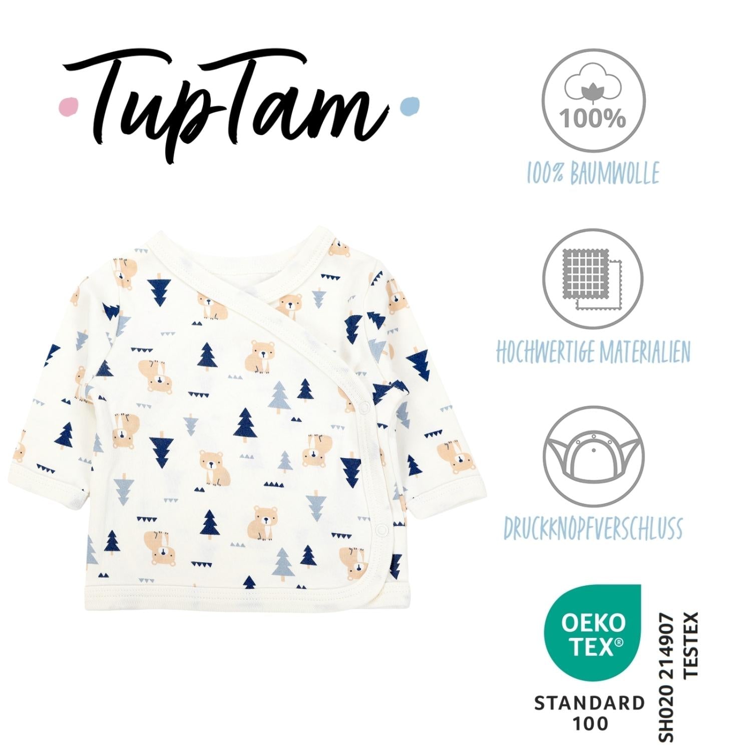 Langarm Wickelshirt - 5er Set