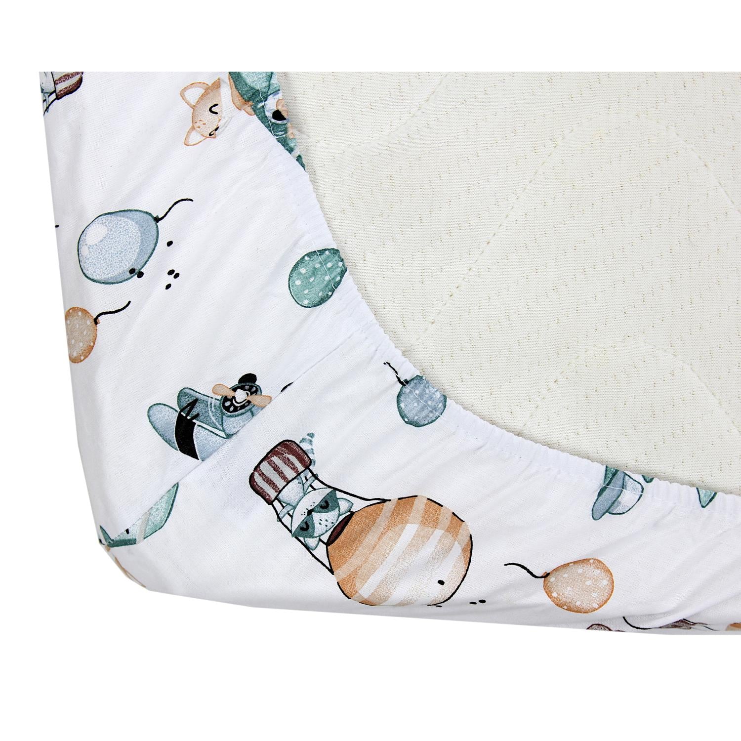 Baby/ Kinder Spannbettlaken Gemustert