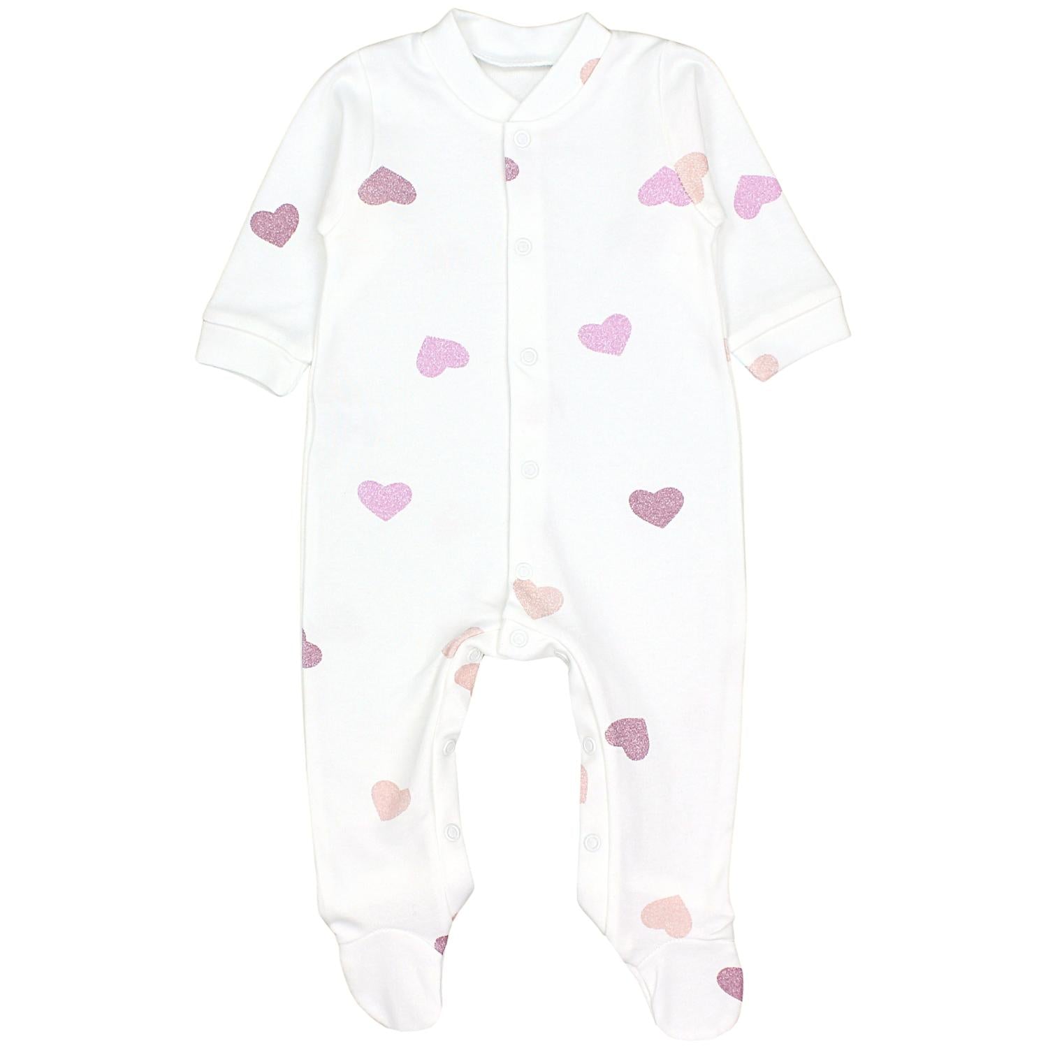 Baby Schlafstrampler mit Fuß - 3er Set