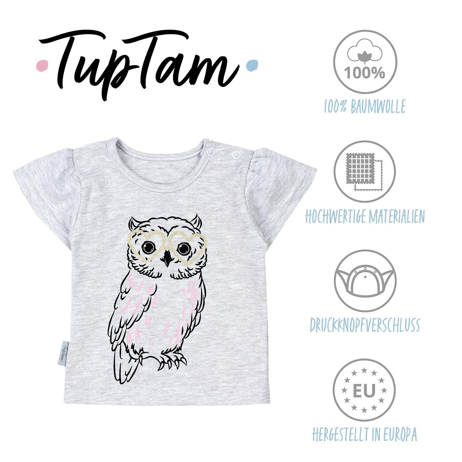 Baby T-Shirt Kurzarm - 5er Set