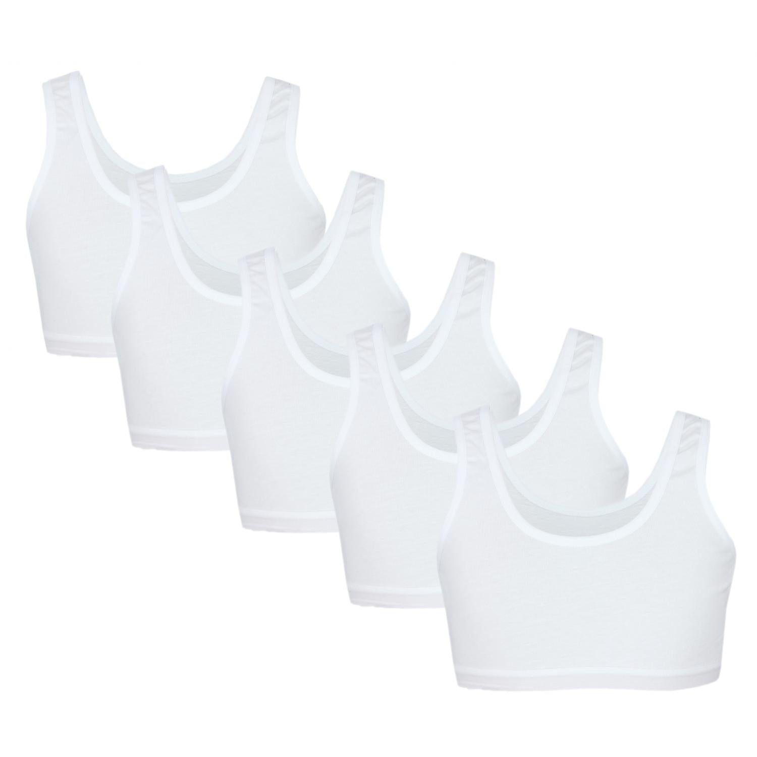 Mädchen Bustier breite Träger- 5er Set