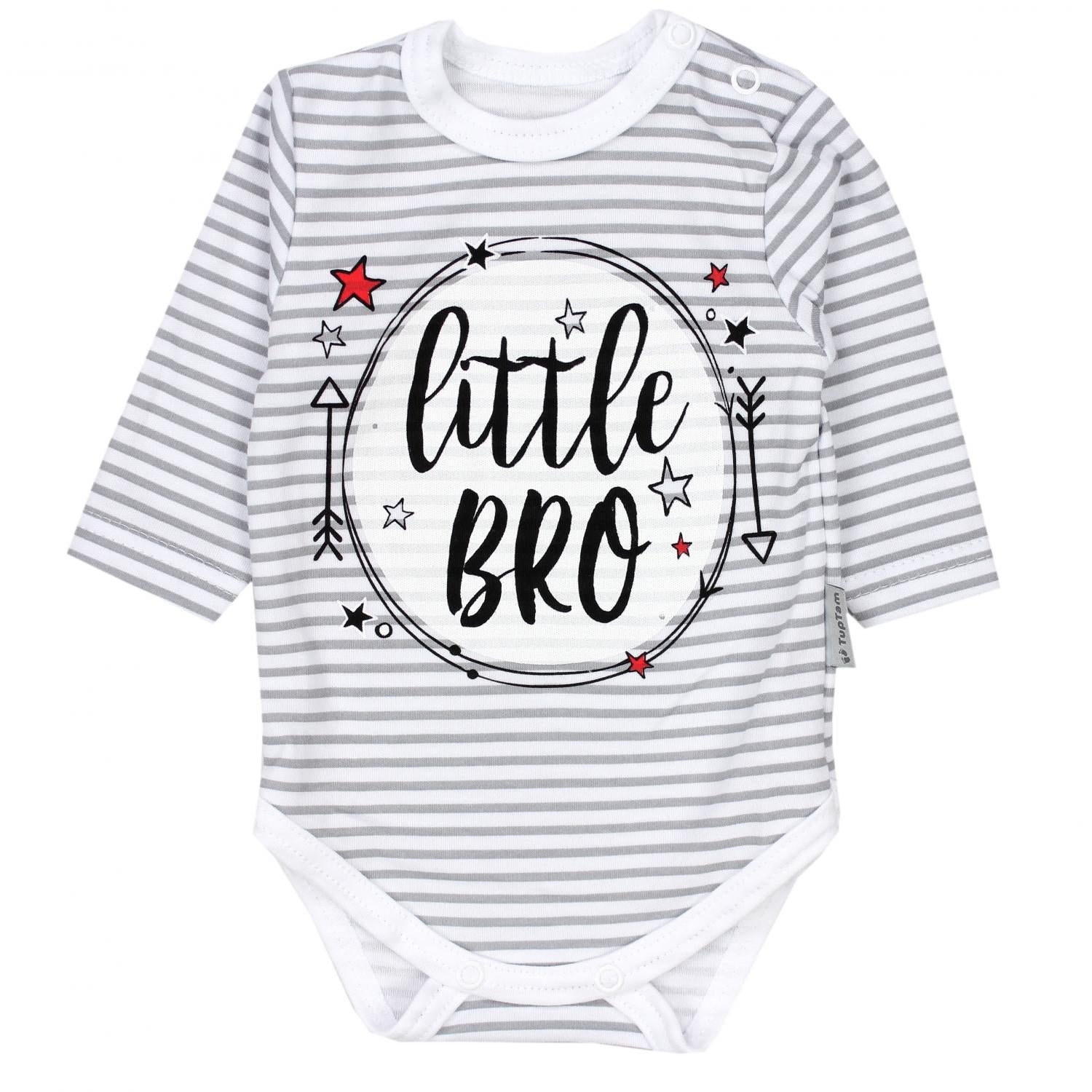 Langarm- Body mit Aufdruck - 5er Set