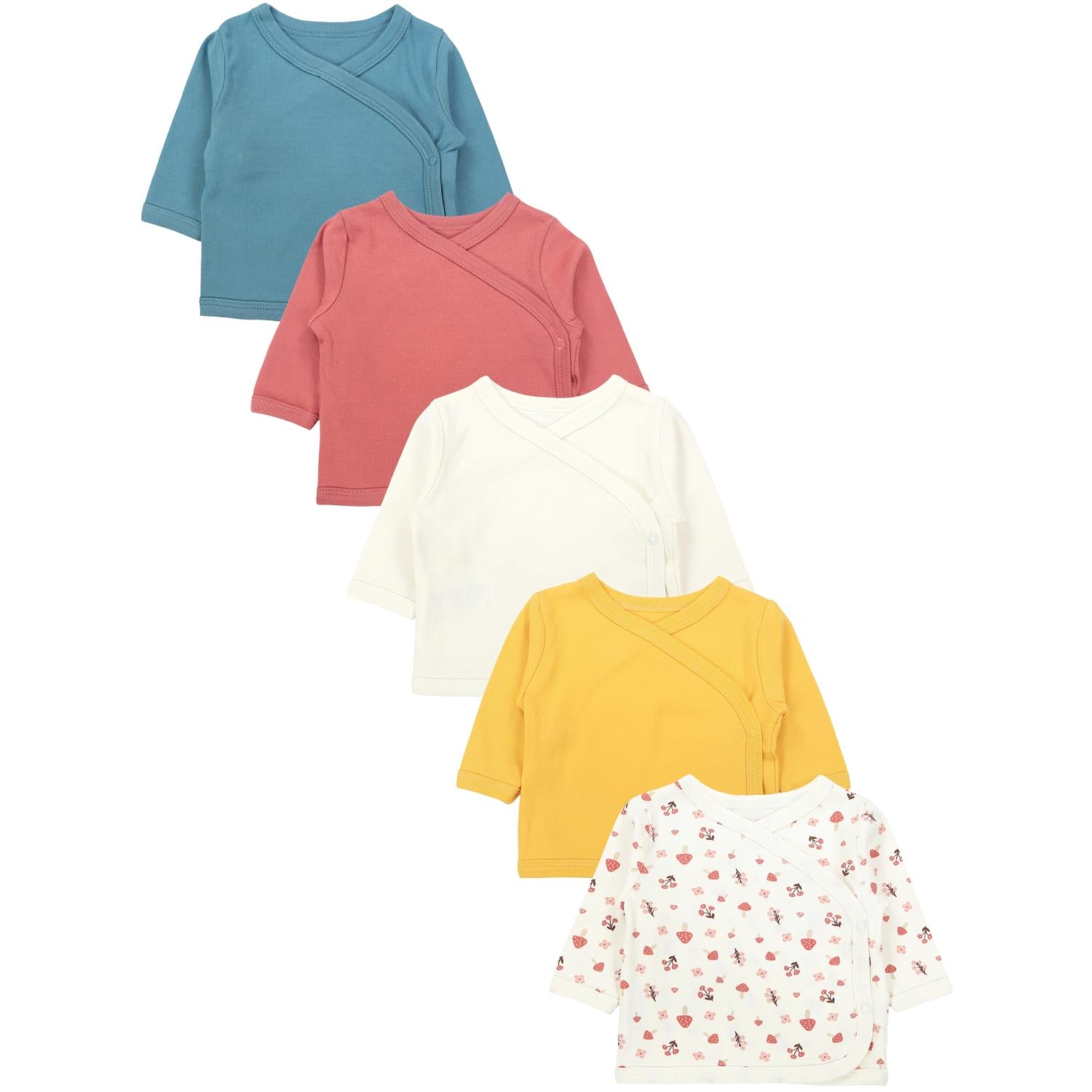 Langarm Wickelshirt- 5er Set