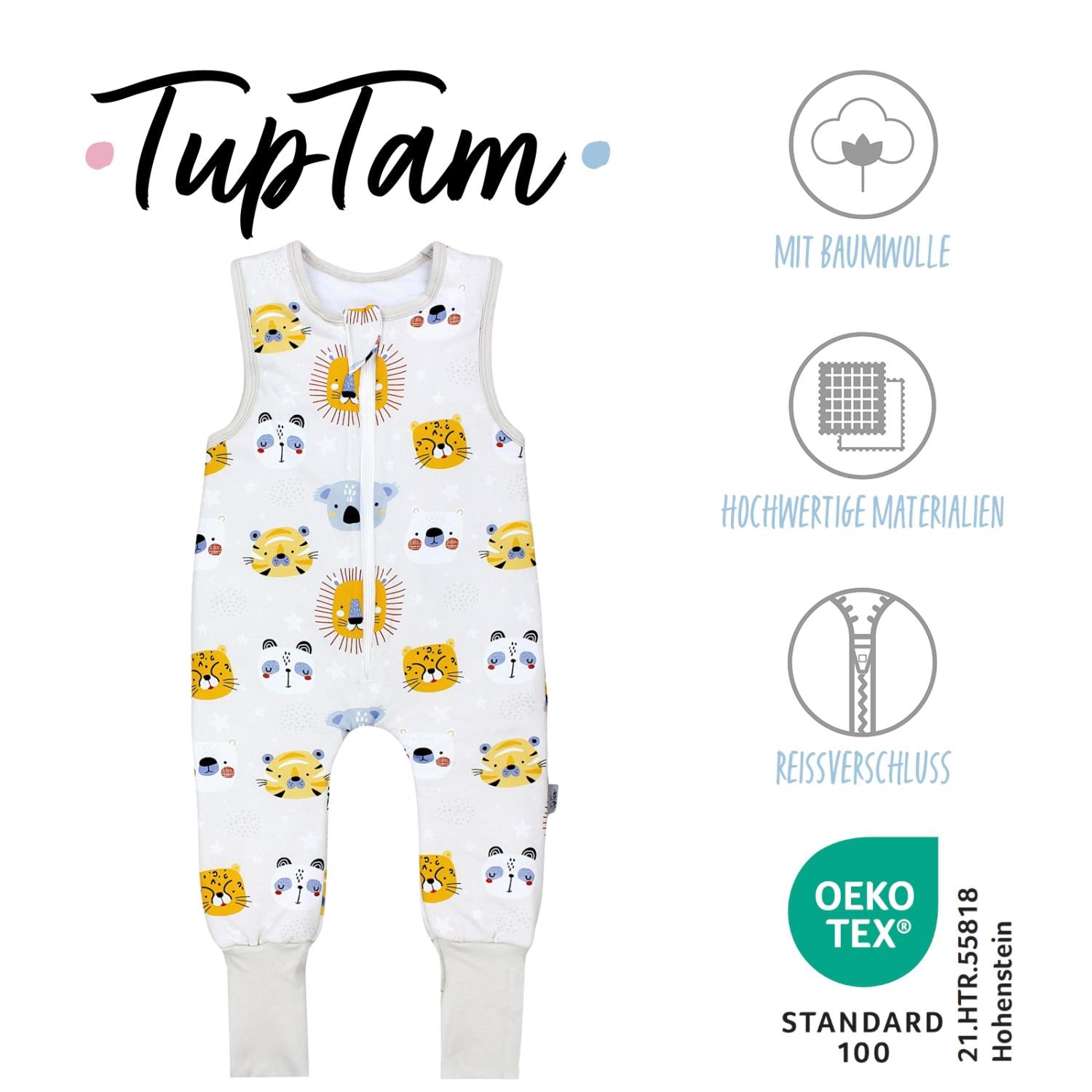 Wattierter Schlafsack mit Füßen 2.5 TOG