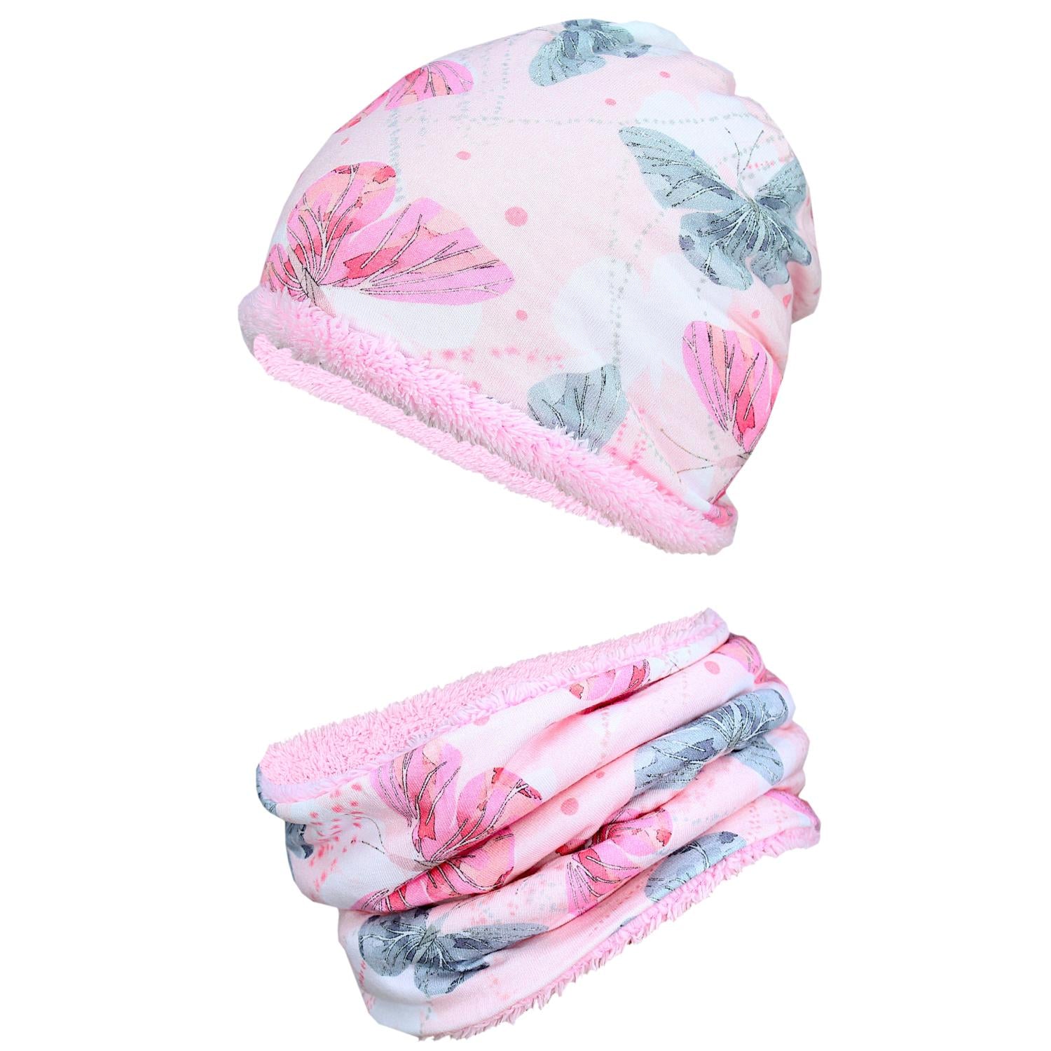 Madchen Beanie Mütze Schlauchschal Set