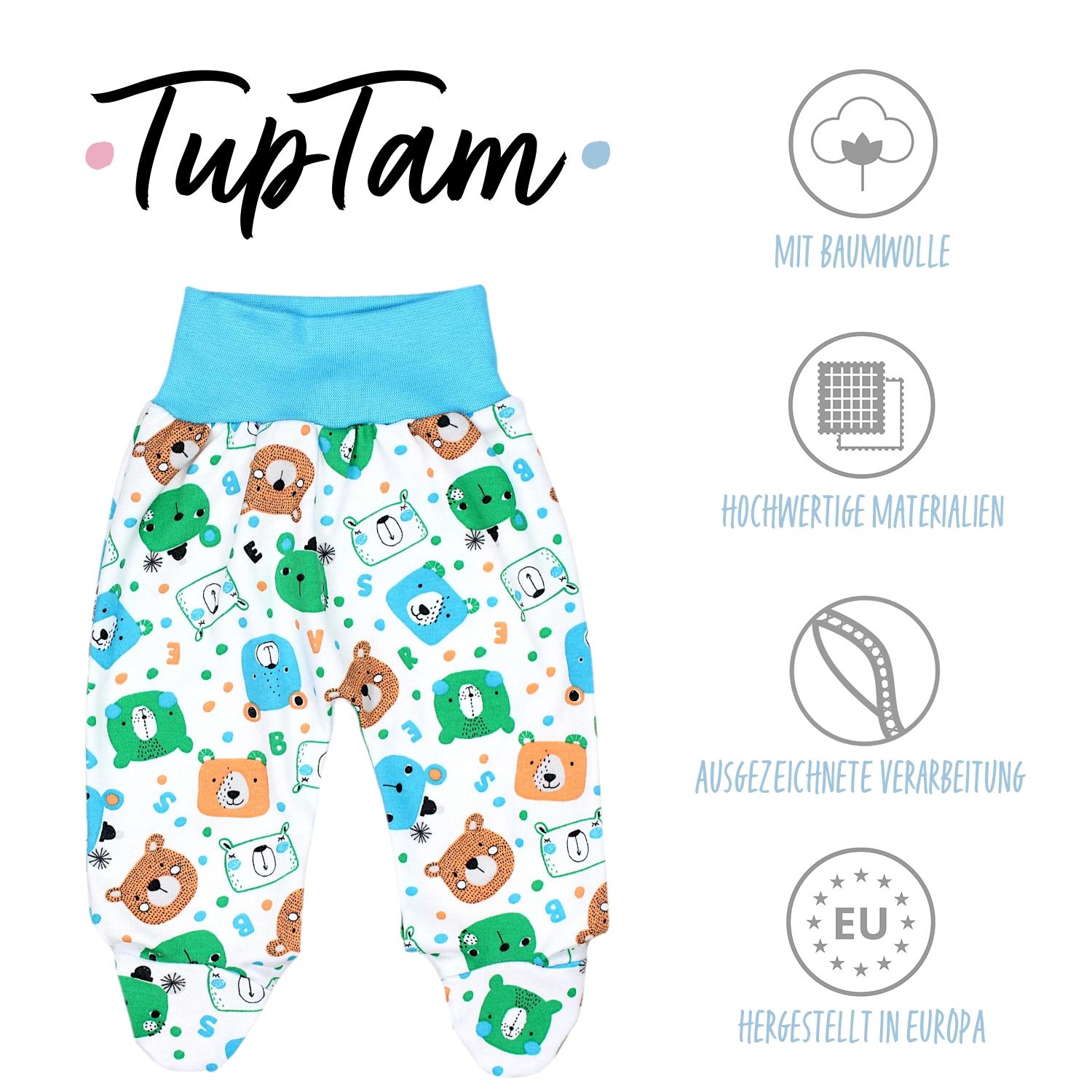 Baby Strampelhose mit Fuß - 3er Set