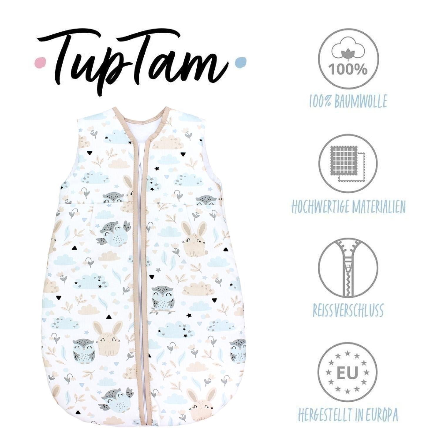 Baby Ganzjahresschlafsack ärmellos 2.5 TOG