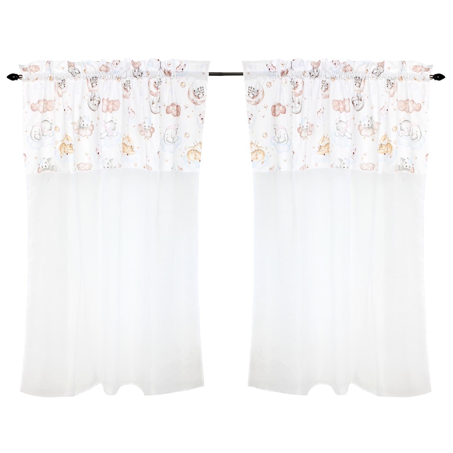 Kinderzimmer Voile/ Vorhänge/ Gardinen mit Tunnelzug Set