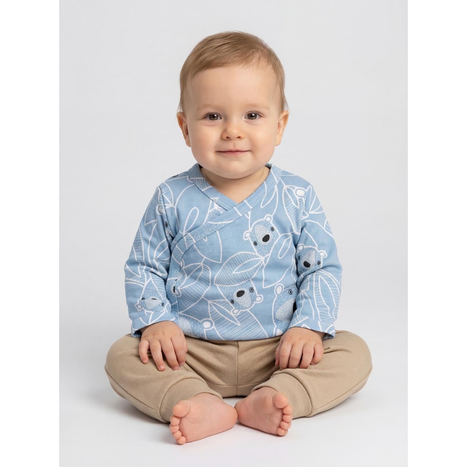 Langarm Wickelshirt - 5er Set