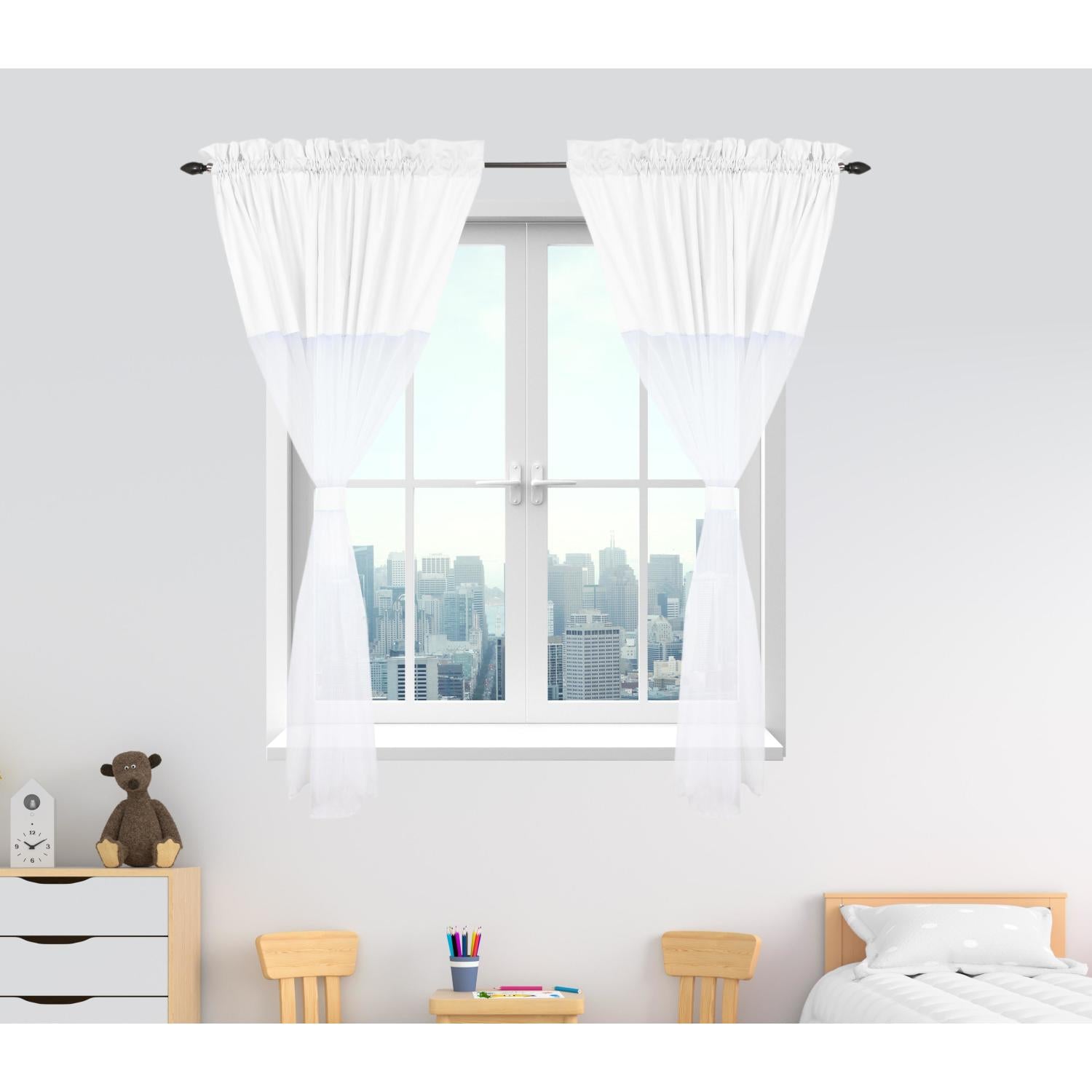 Kinderzimmer Voile/ Vorhänge/ Gardinen mit Tunnelzug Set