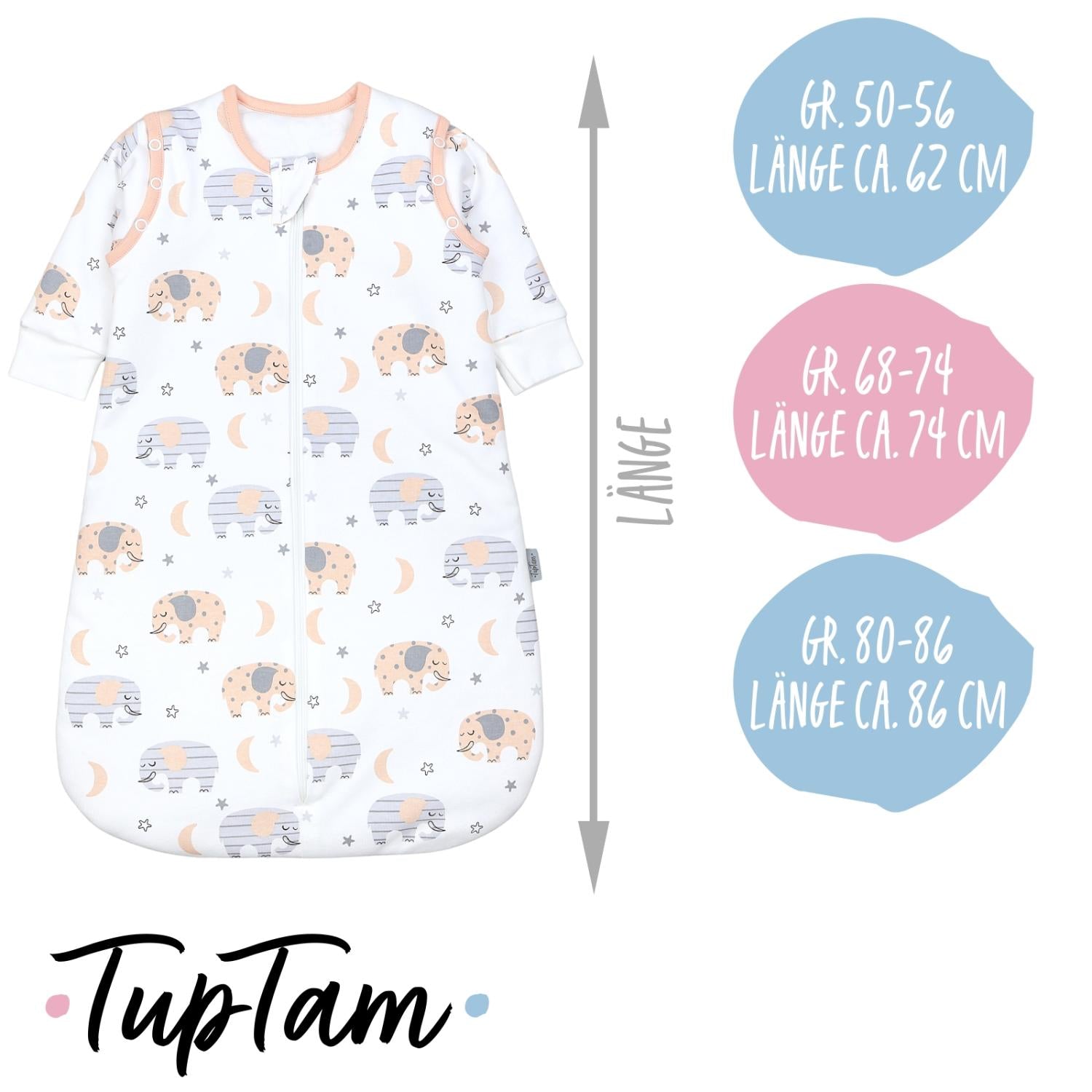 Schlafsack mit abnehmbaren Ärmeln 2.5 TOG