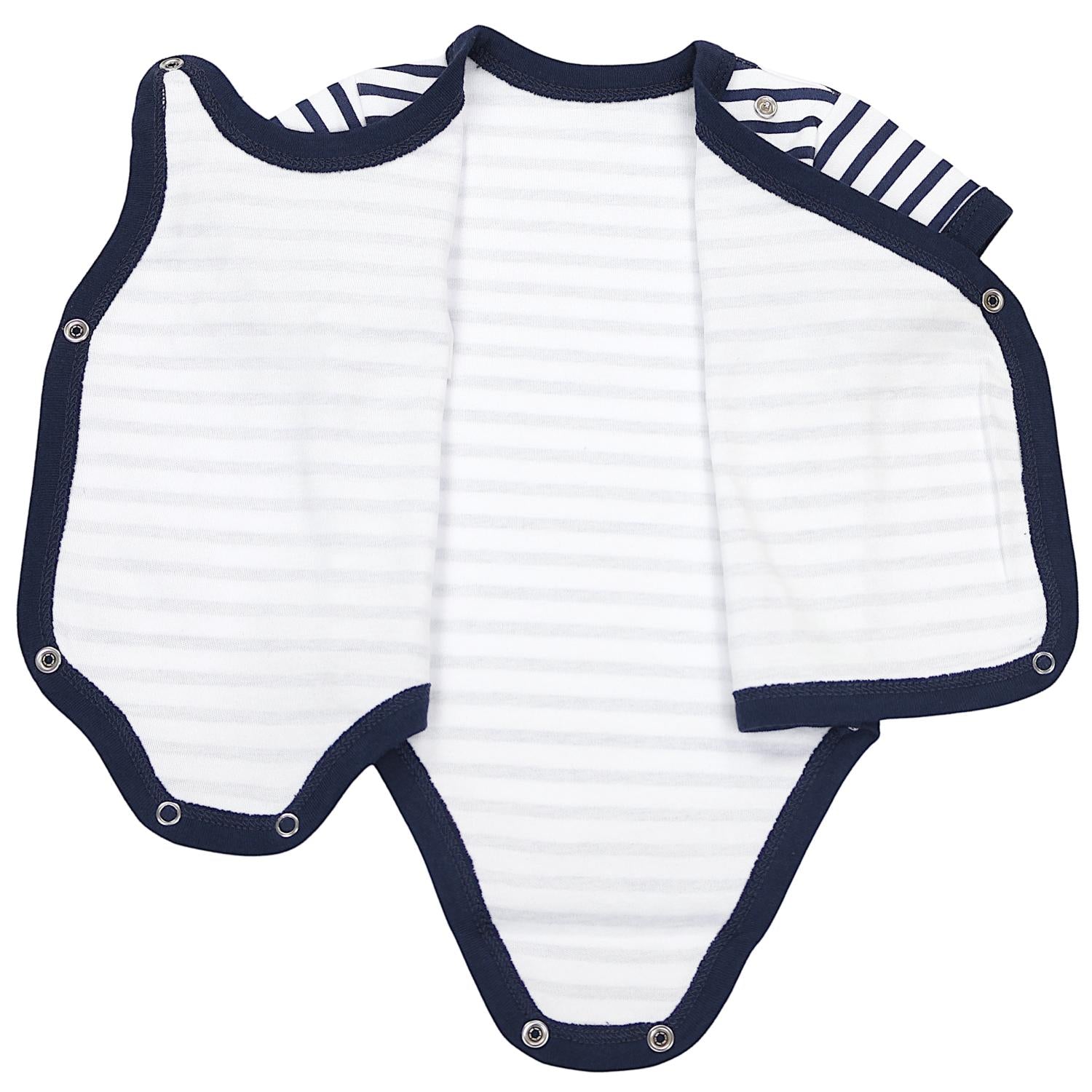 Baby Kurzarm Wickelbody mit Aufdruck - 5er Set