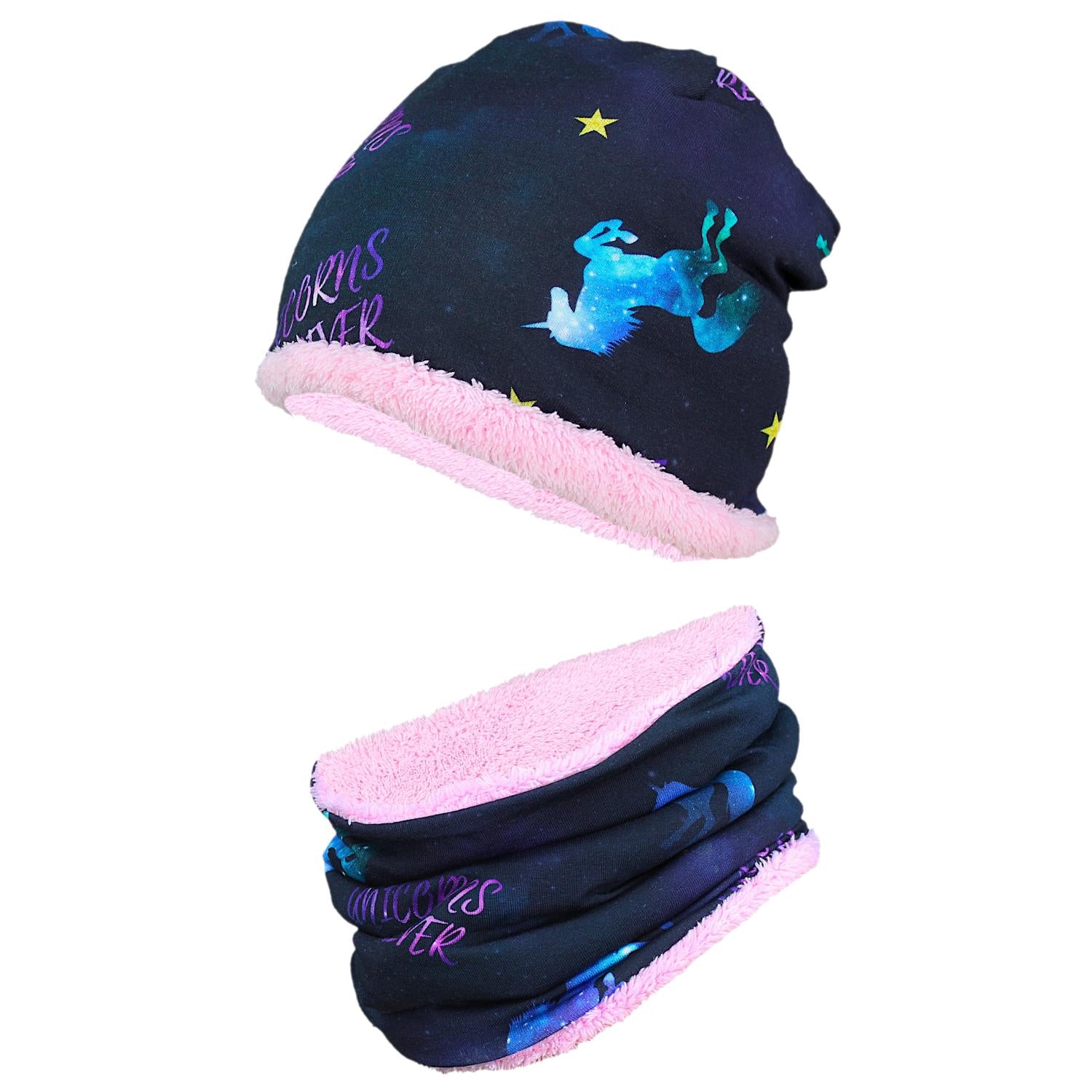 Madchen Beanie Mütze Schlauchschal Set