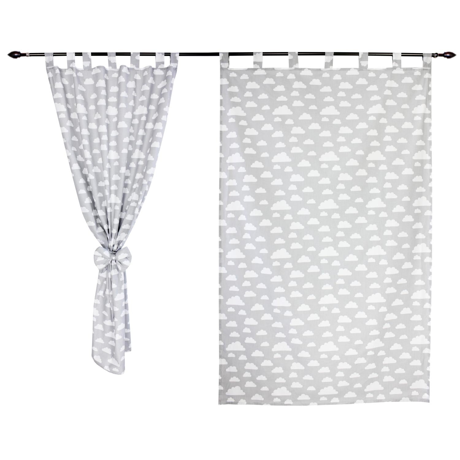 Vorhänge/Gardinen mit Schleifen 2er Set