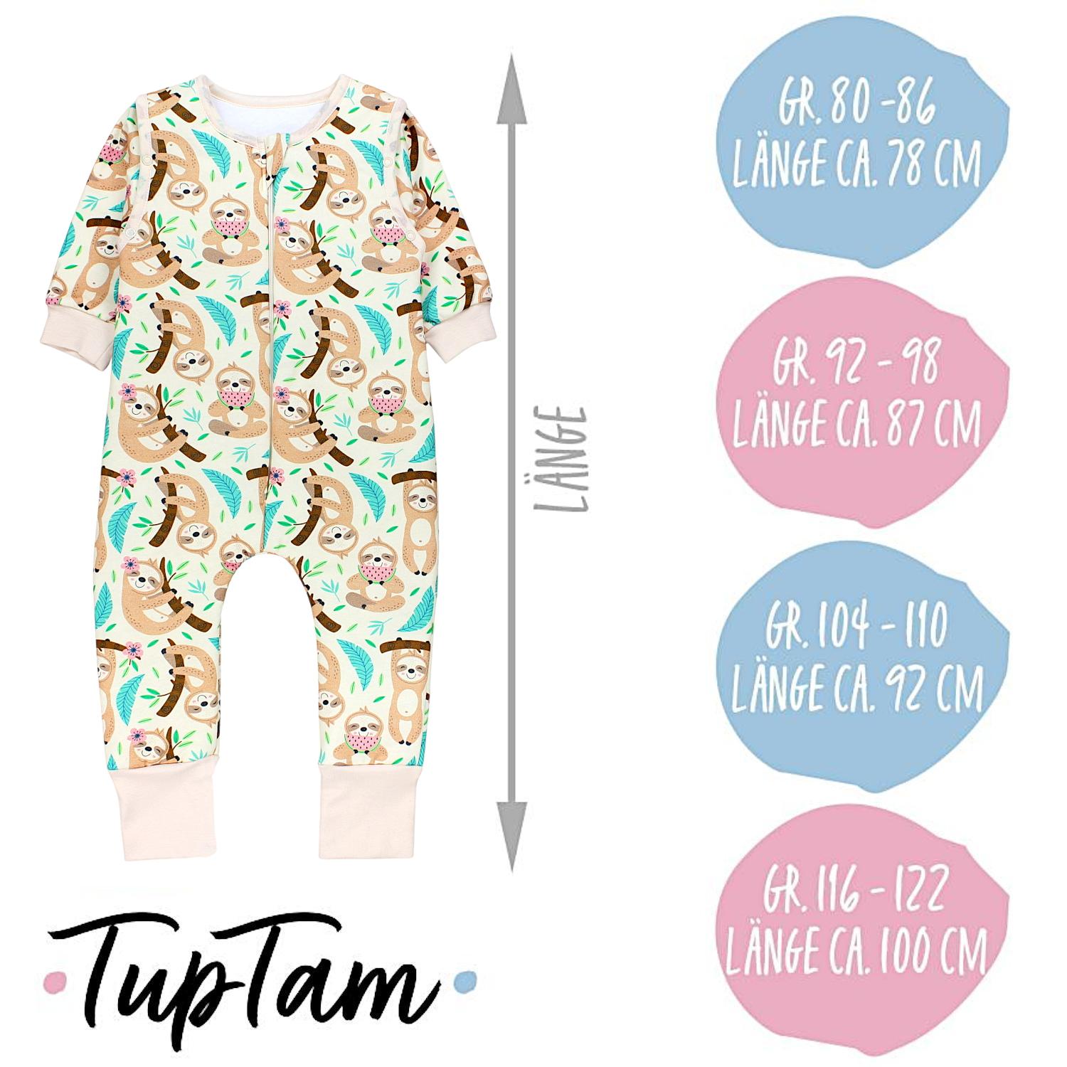 Bio-Schlafsack mit Beinen und Armen 2.5 TOG