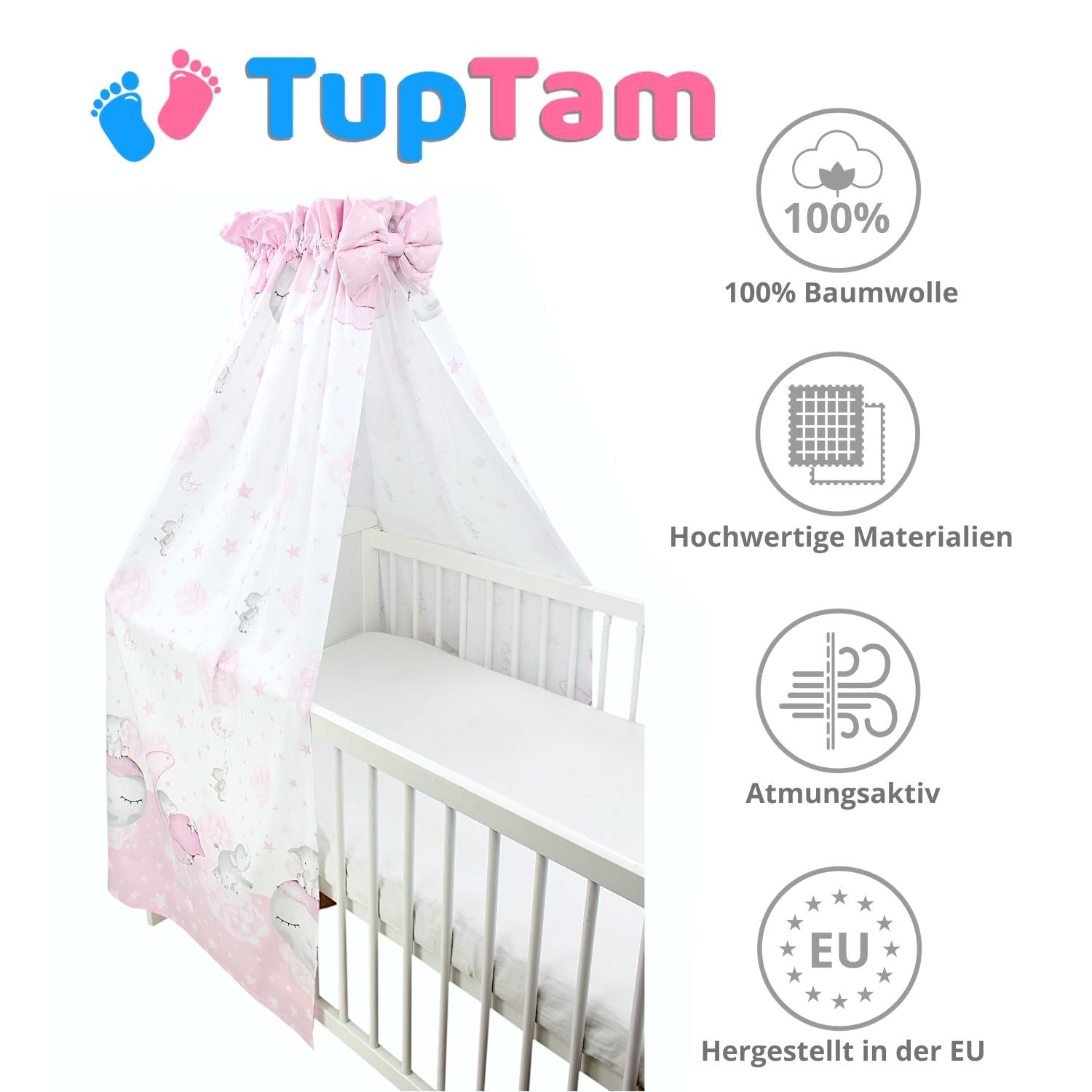 Babybett Himmel mit Schleifchen