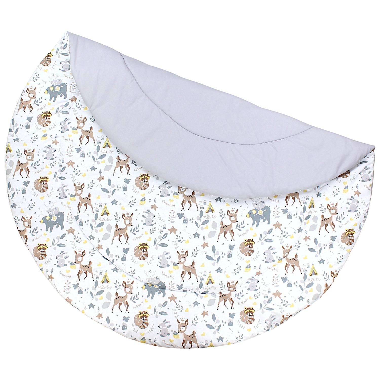 Gepolsterte XXL Krabbeldecke 120 x 120 cm