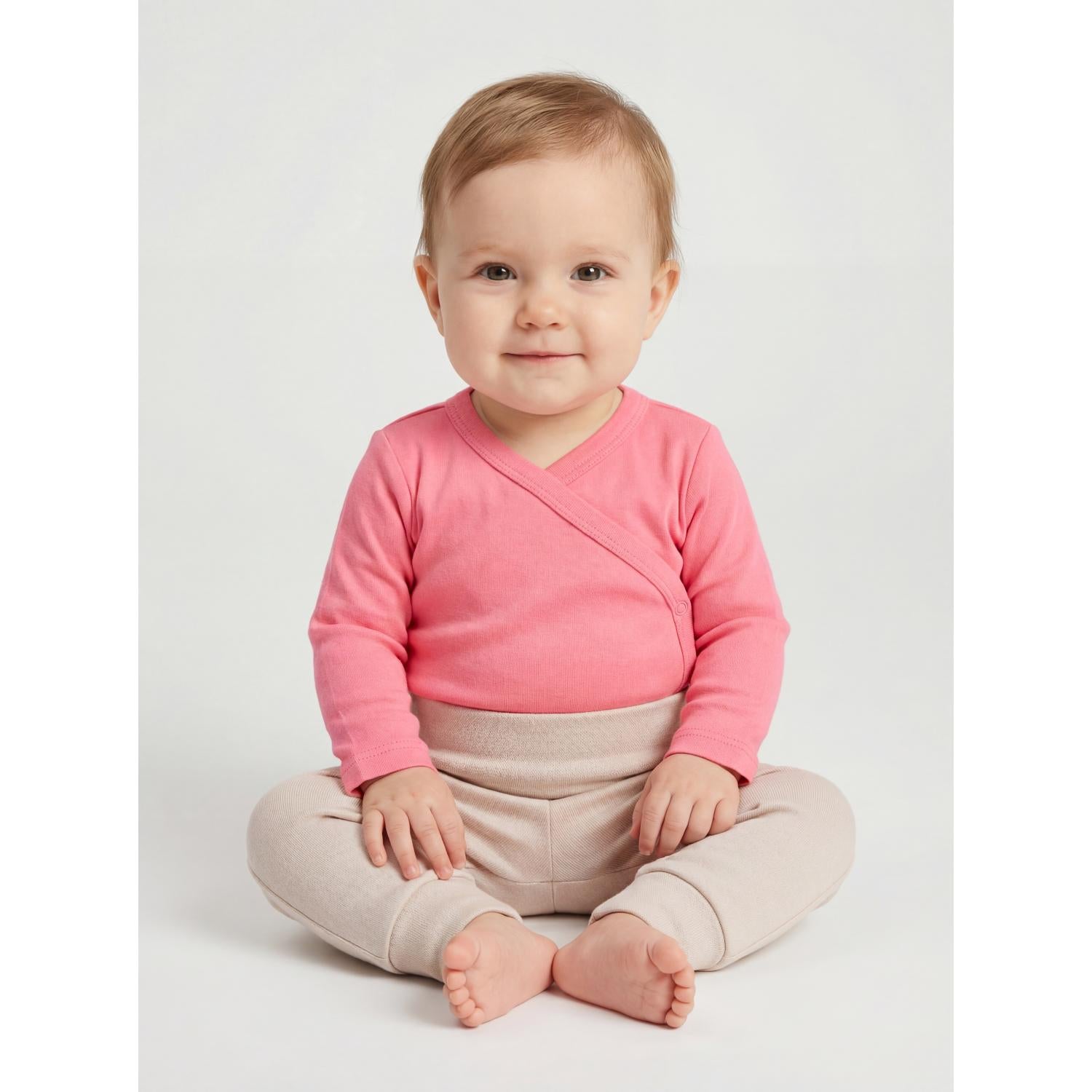 Langarm Wickelshirt- 5er Set