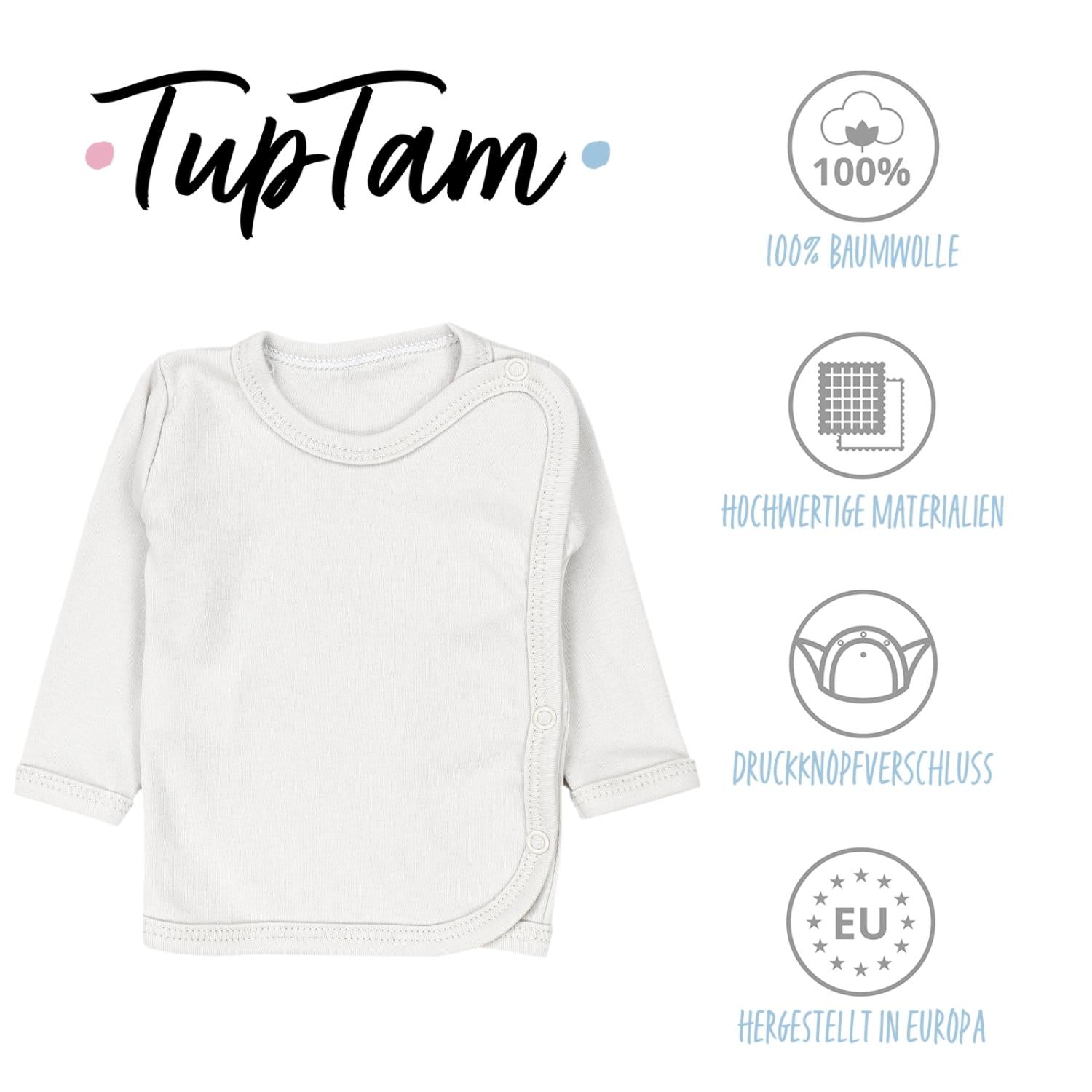 Baby Wickelshirt Langarm - 5er Set