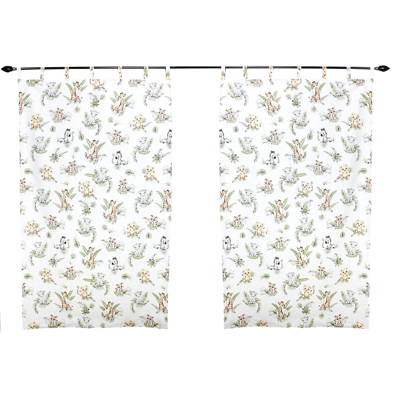 Vorhänge/Gardinen mit Schleifen 2er Set