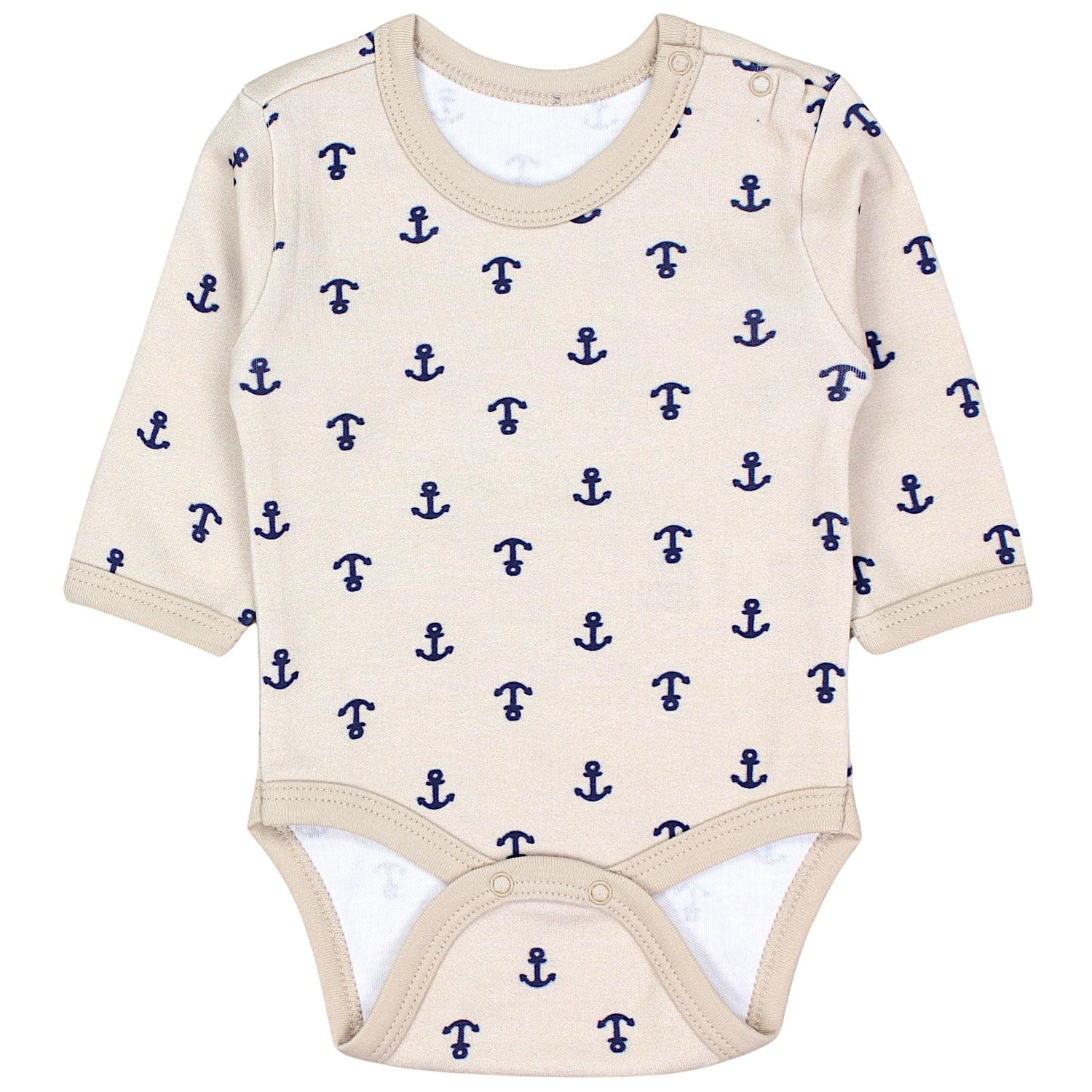 Baby Langarm mit Aufdruck - 5er Set