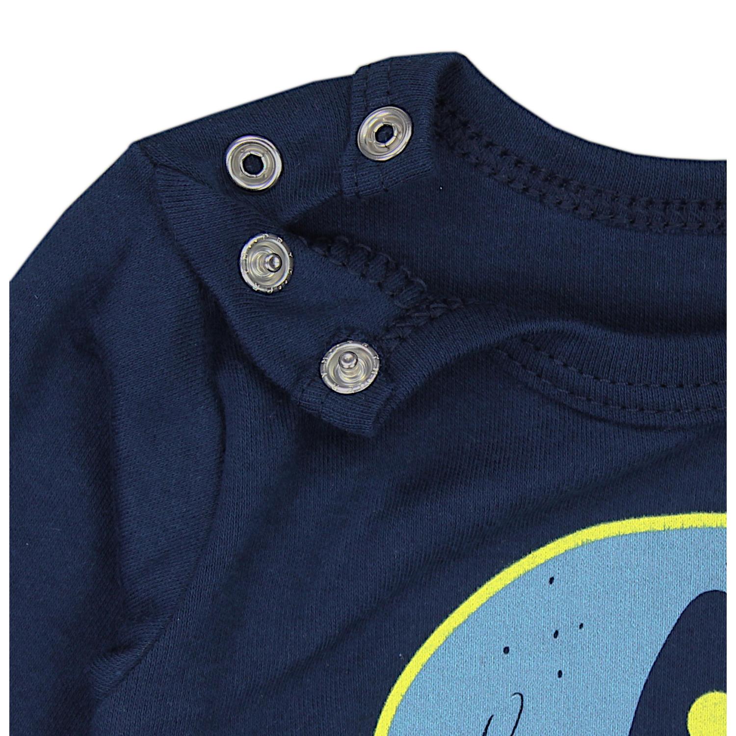 Baby Langarmshirt mit Aufdruck - 3er Set