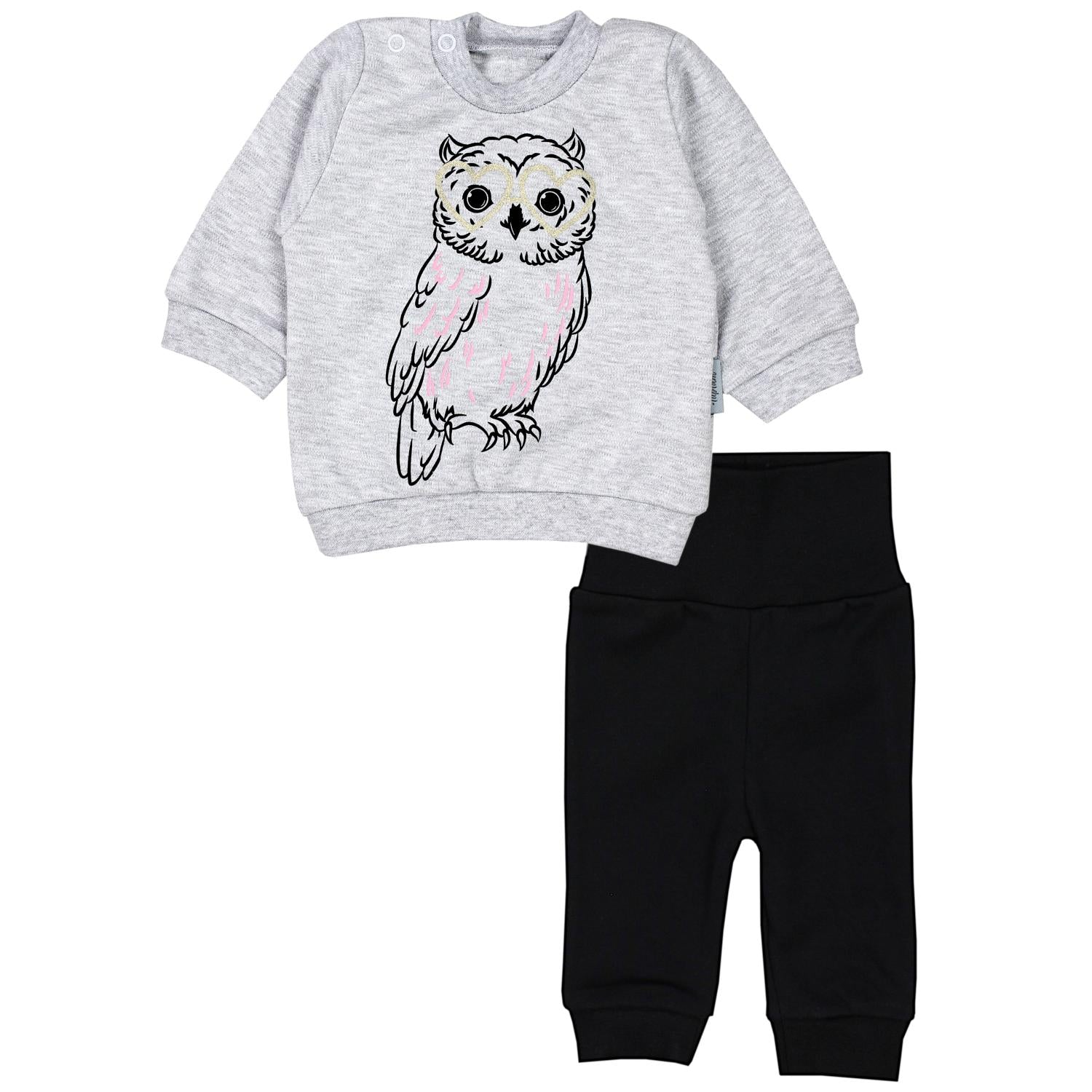 Baby Kleidungsoutfit mit Aufdruck (2-teilig)