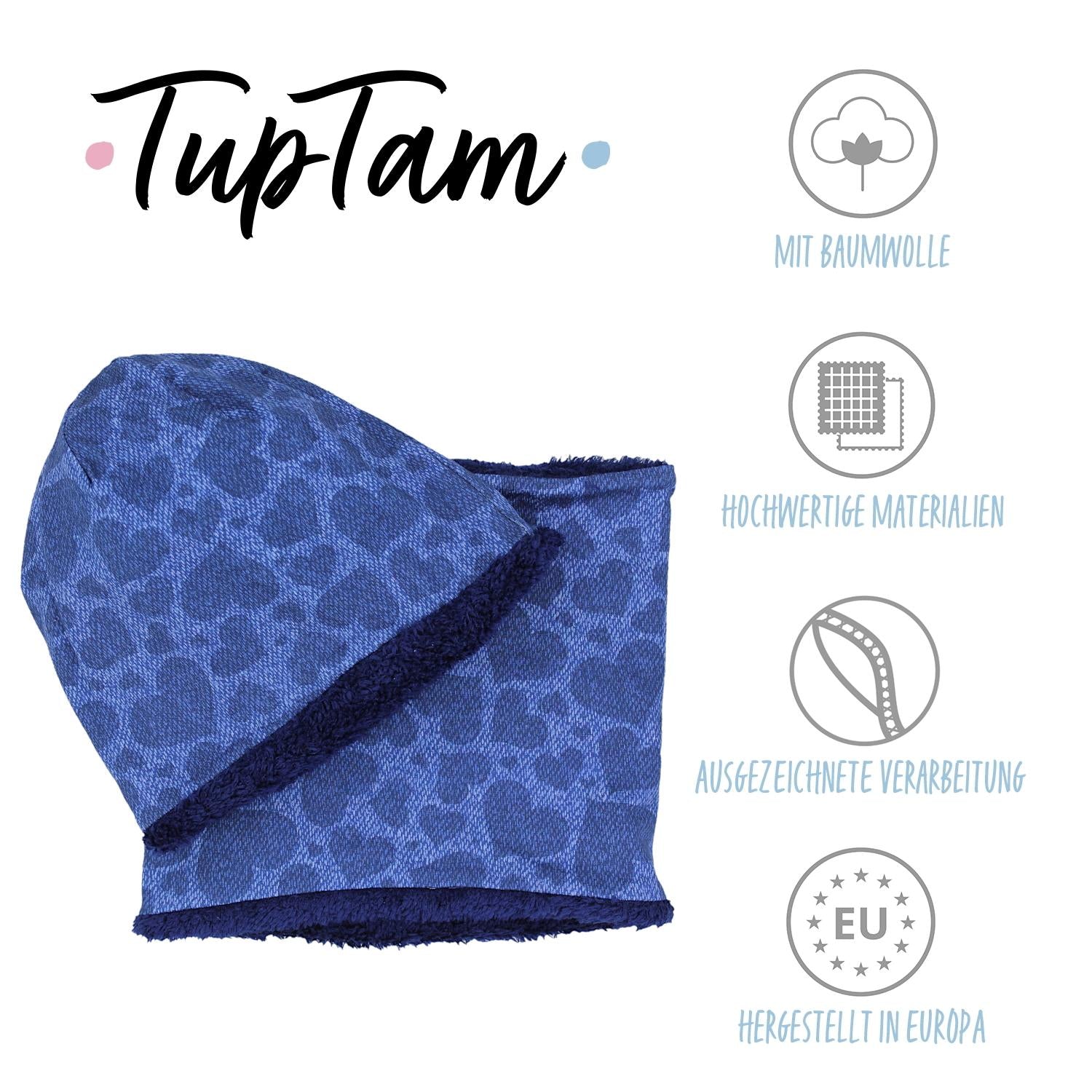 Madchen Beanie Mütze Schlauchschal Set