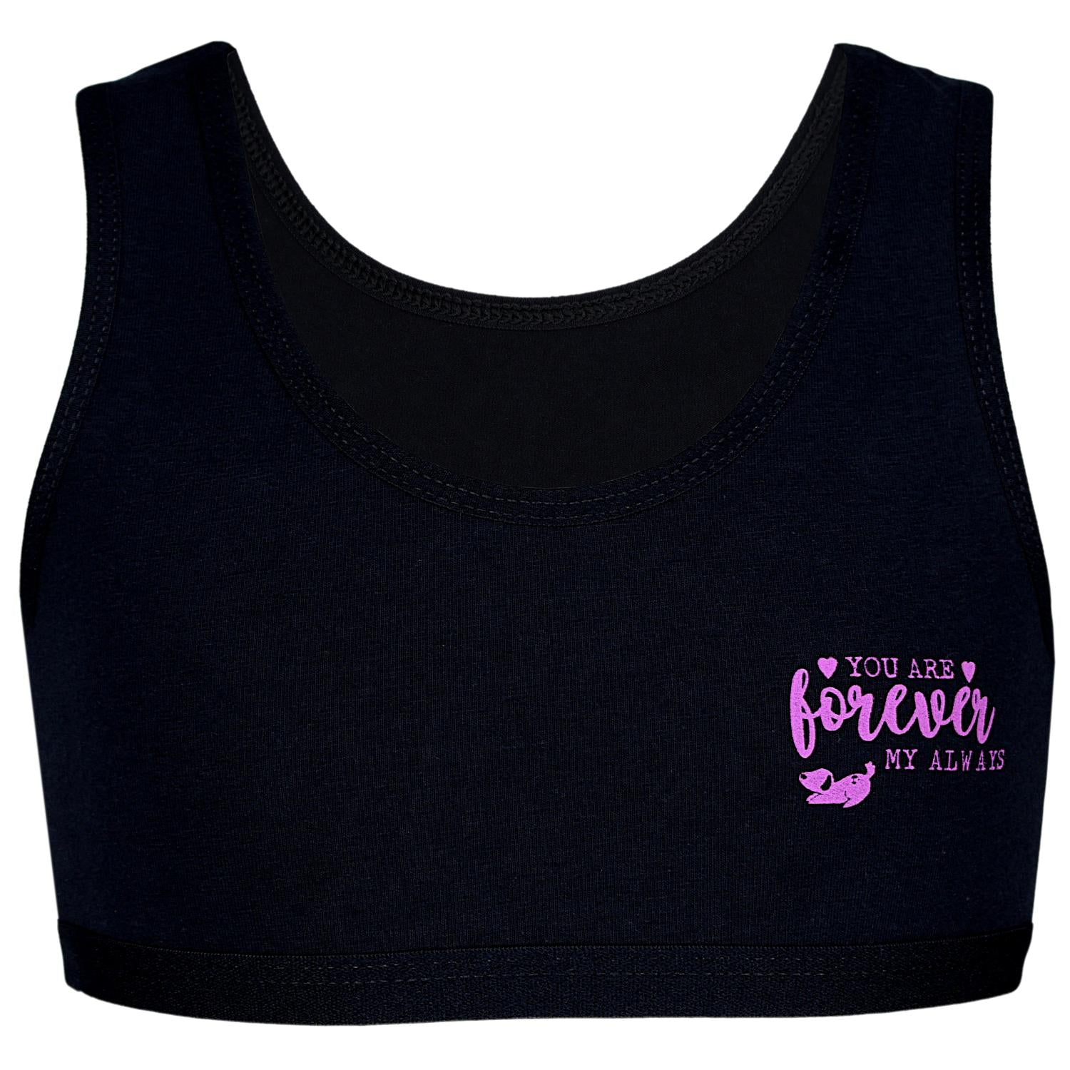 Mädchen Bustier breite Träger- 5er Set