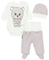 Love Teddy / Streifen Beige Ecru