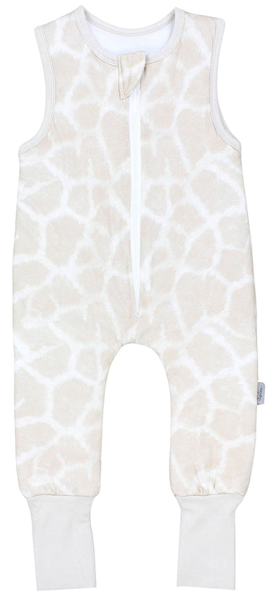 Leoprint Beige umstülpbarer Fuß