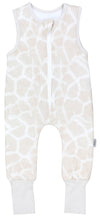 Leoprint Beige umstülpbarer Fuß