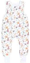 SHU01 Wald Tiere Eule Reh Igel Fuchs Beige Braun