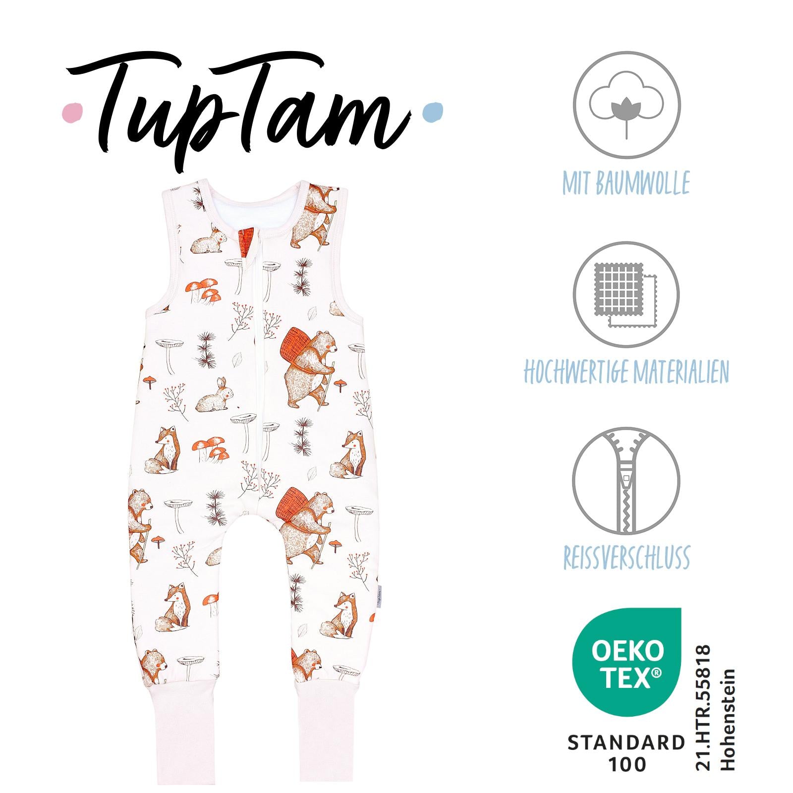 147-Wattierter Schlafsack mit Füßen 2.5 TOG-Bild1