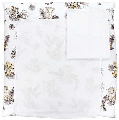 Löwe/ Blätter/ Beige