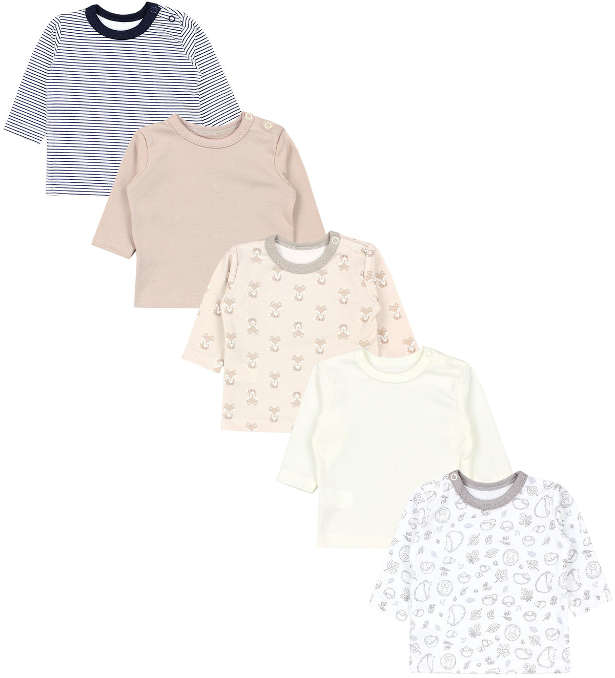 169-Baby Langarmshirt - 5er Set-Hauptbild