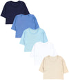 Blau Türkis Weiß Beige Mix