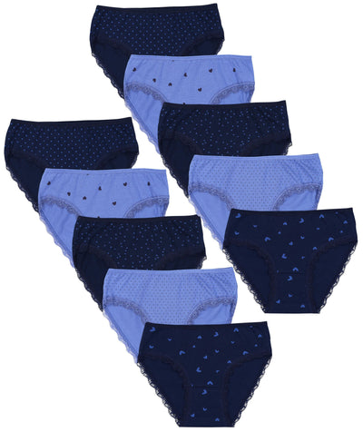 Slips / Spitze Herzchen Punkte Dunkelblau